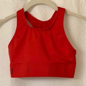 NWOT Red Polar Workout Bra with Heart Monitor